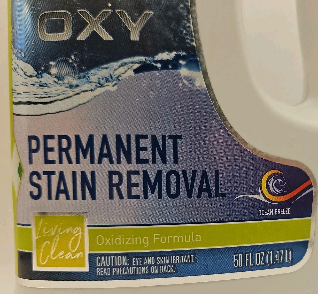 Hoover Ocean Breeze Scent 2X Oxy Carpet Cleaner Permanent Stain Removal 50 Oz