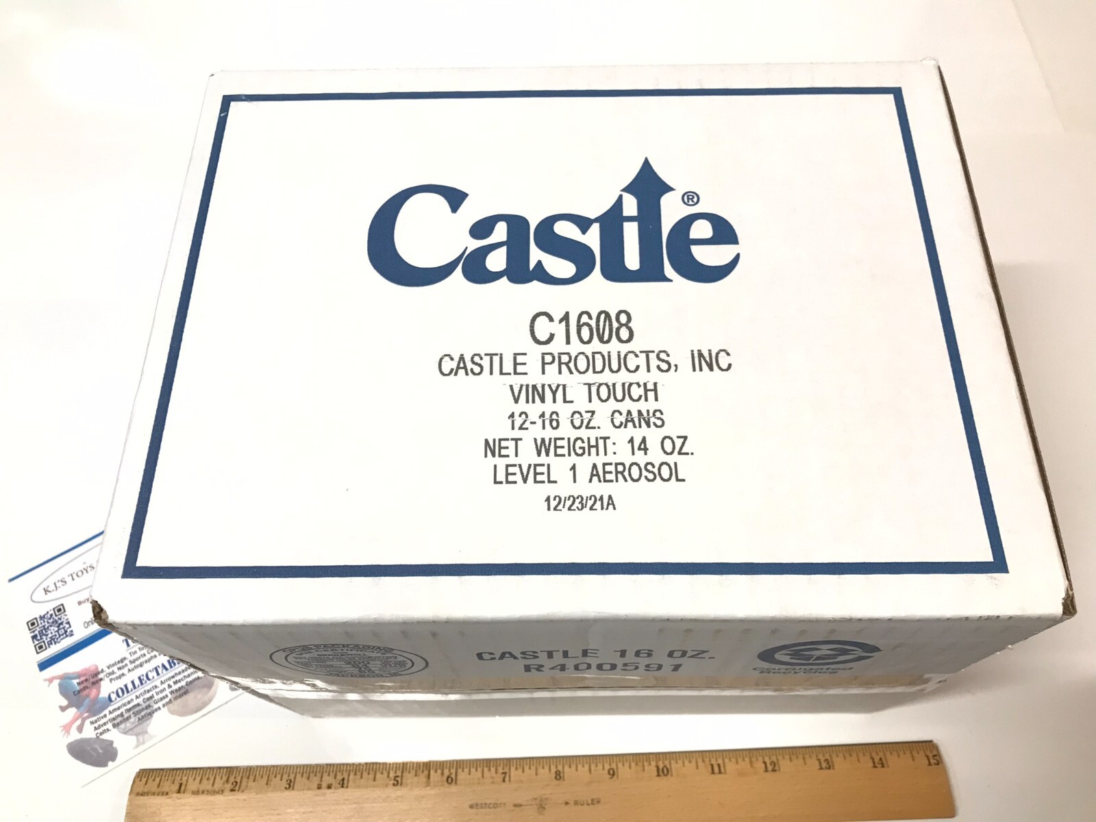 Castle VINYL TOUCH NEW SEALED 12-Pack (Case) by NDS Supply 14oz ea. Aresole