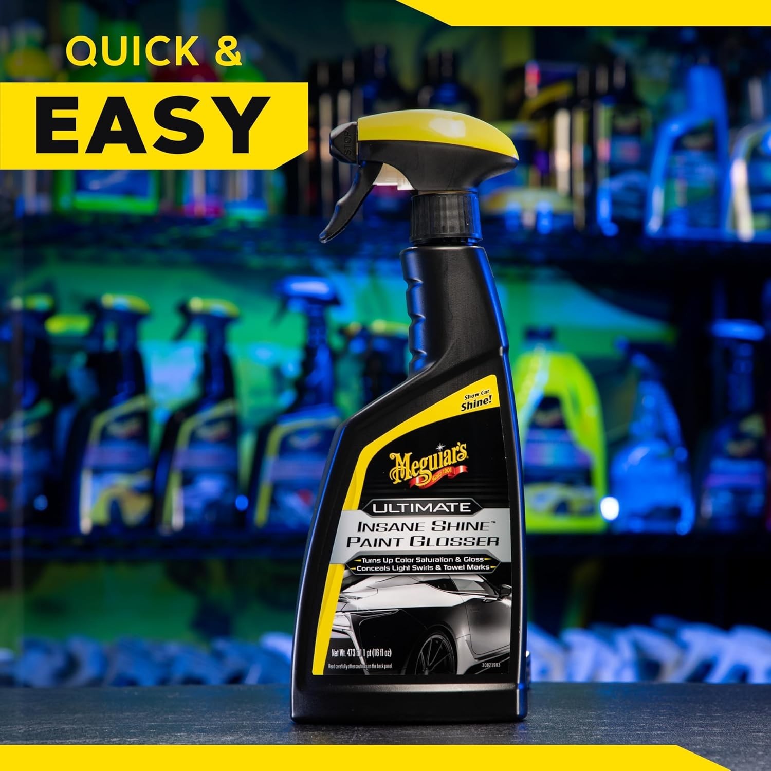 Ultimate Insane Shine Paint Glosser, Easy-to-Use Spray On and Wipe Off Produc…