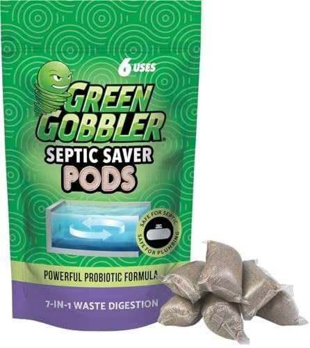 Septic Tank Enzyme Treatment Packets – 6 Month Supply, Natural Bacteria for Back