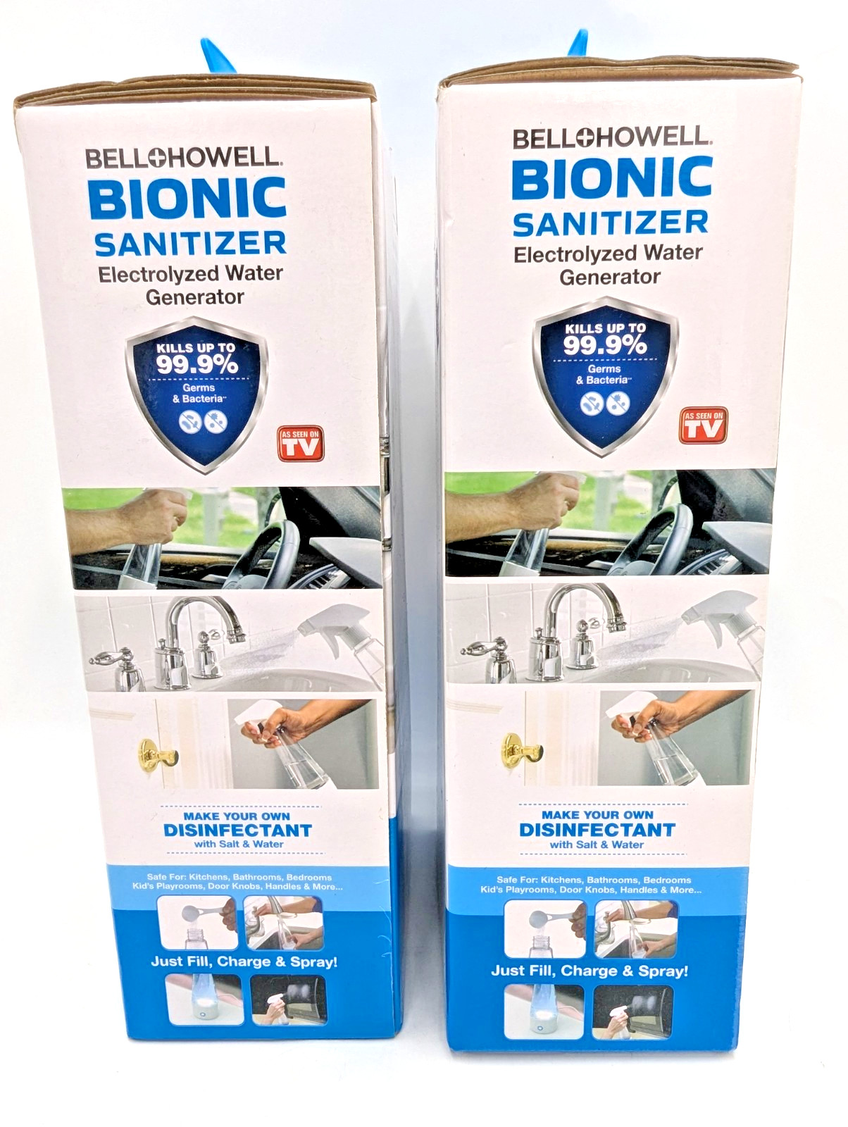 Lot of 2 Bell And Howell Bionic Sani Electrolyzed Water Generators NEW
