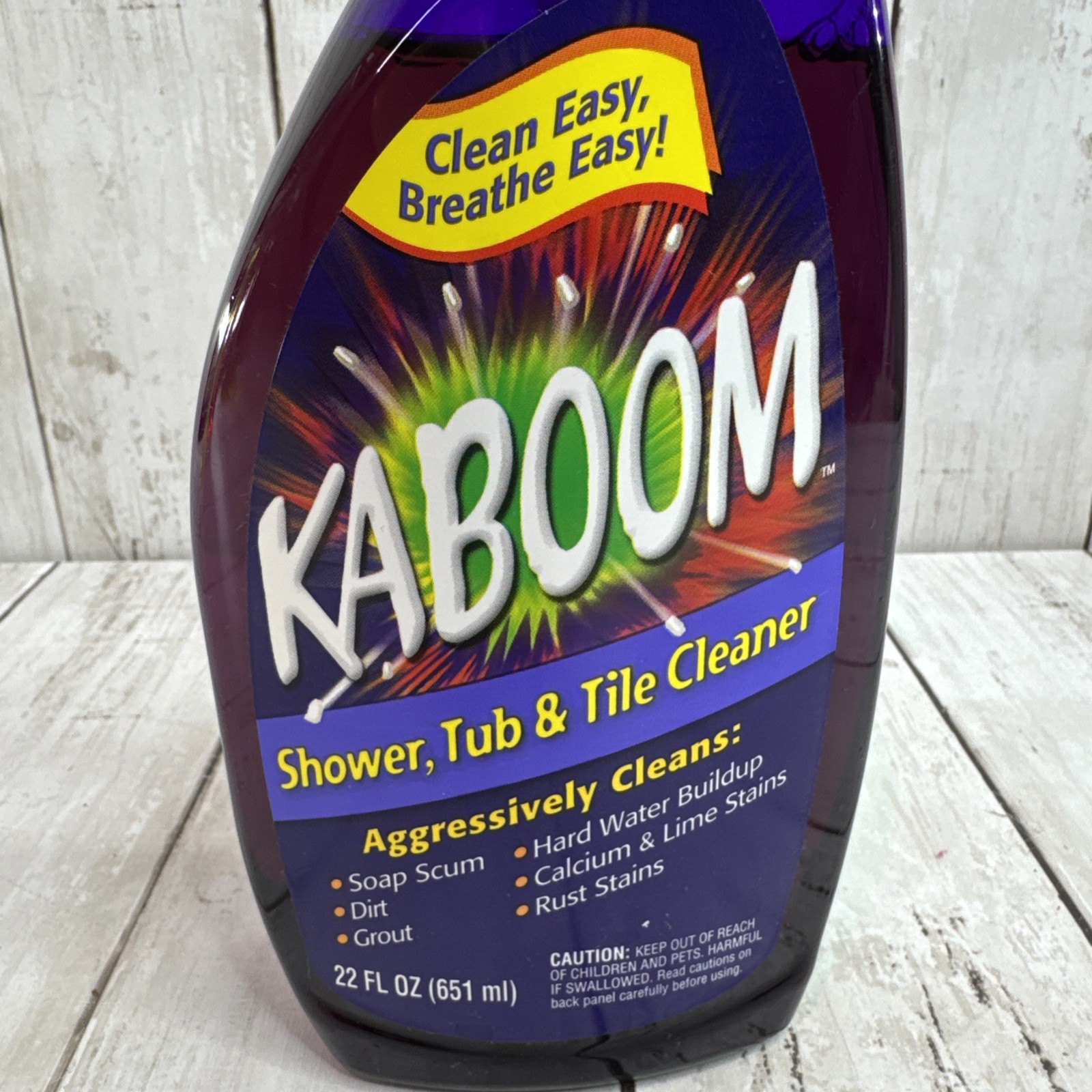 2002 Old Formula KABOOM Shower Tub Tile Cleaner Almost Full Oxi Clean 22 Oz