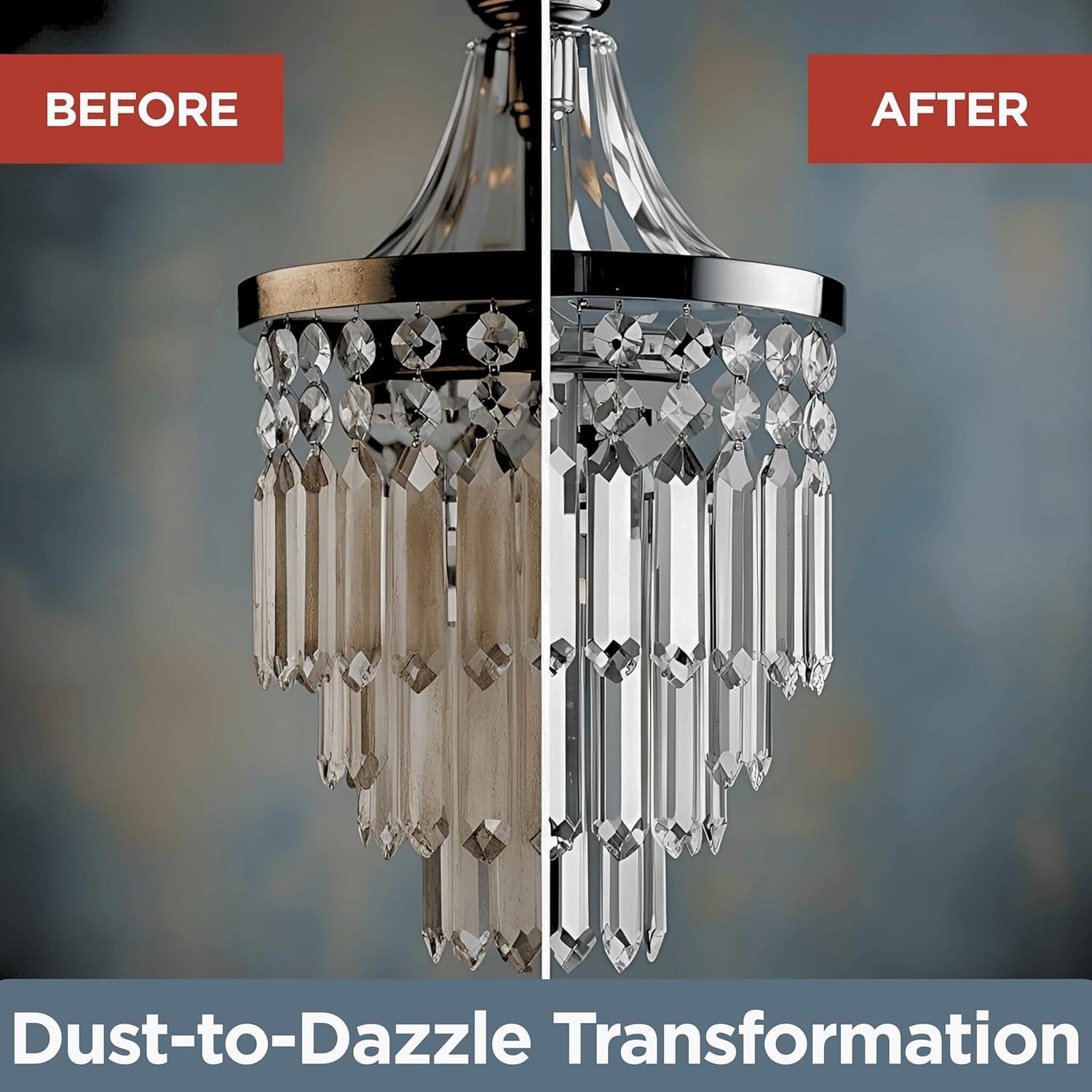 Sparkle Plenty Chandelier Cleaner Drip Dry Spray No Wipe – Dust Remover & Streak