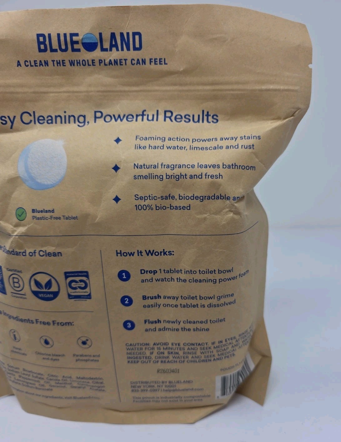 Blueland Toilet Bowl Cleaner Tablets, Lemon Mint, 30-count