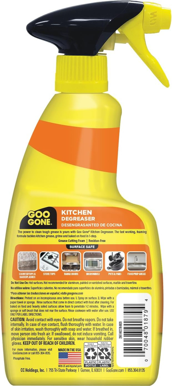 Degreaser – Removes Kitchen Grease, Grime and Baked-On Food – 14 Fl. Oz. – 2047