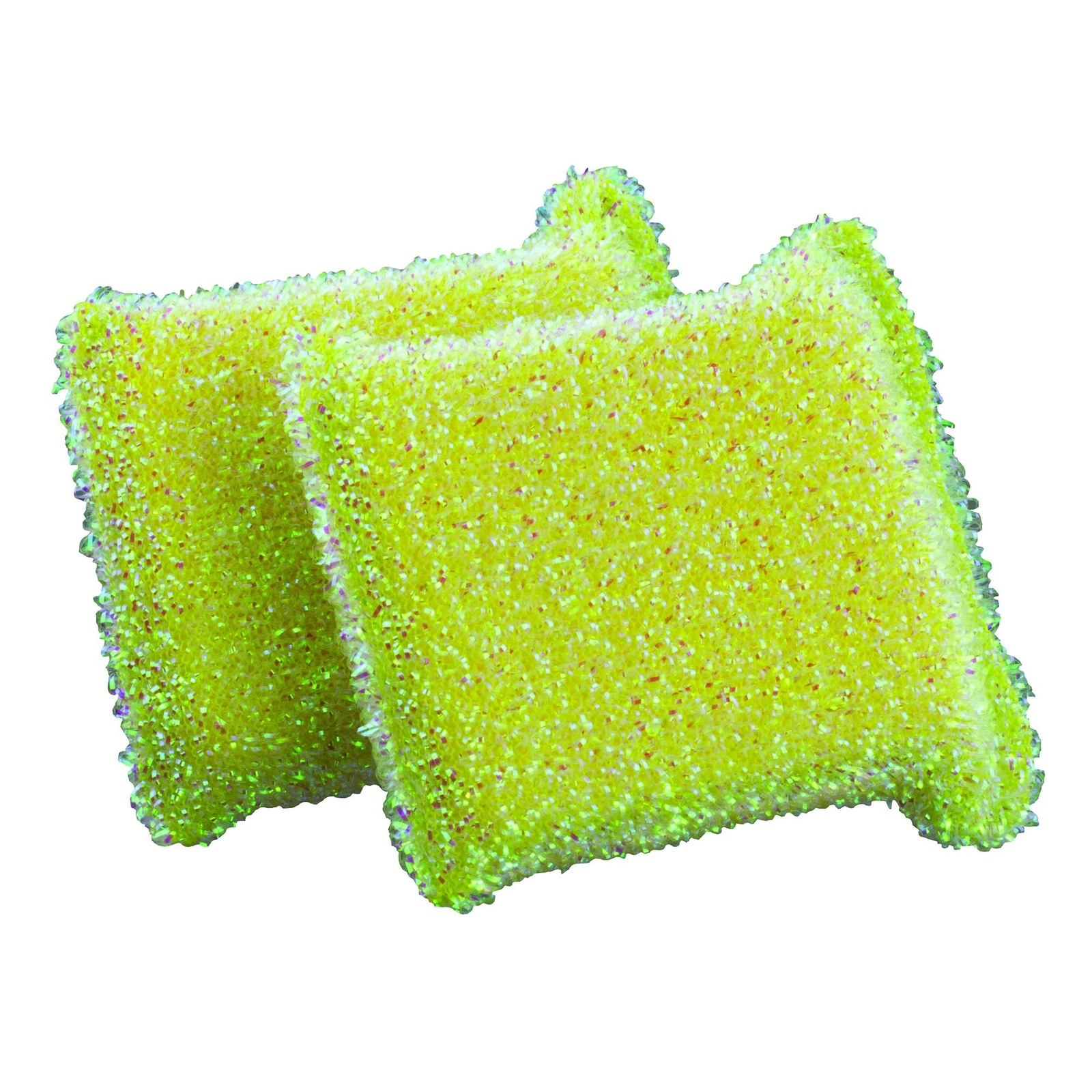 Casabella Sparkle Scrub Sponge, 2-Pack, Colors vary Standard Pink