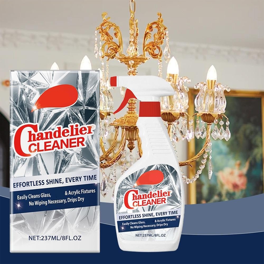 237ml Chandelier Cleaner Drip Dry Spray, No Wipe Dust Remover for Chandelier