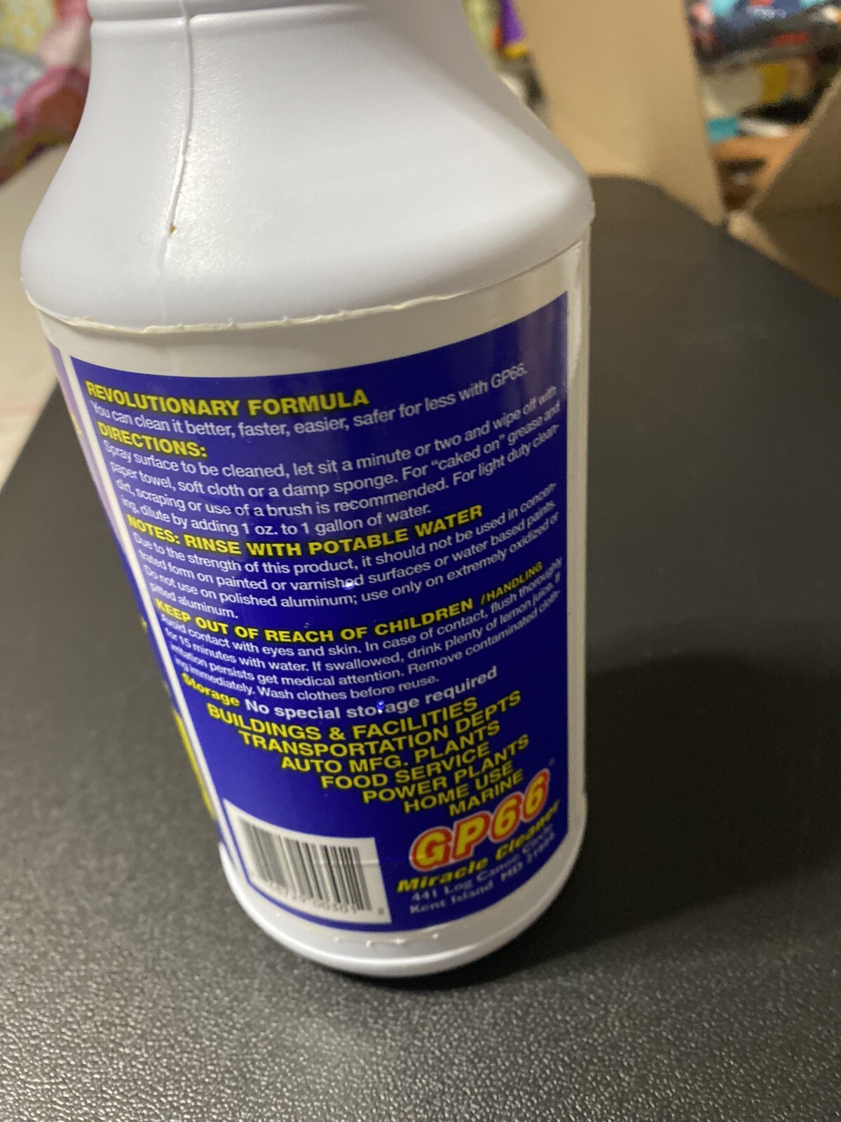 GP66 Miracle Cleaner Concentrated/ Biodegradable 32oz Sealed-New