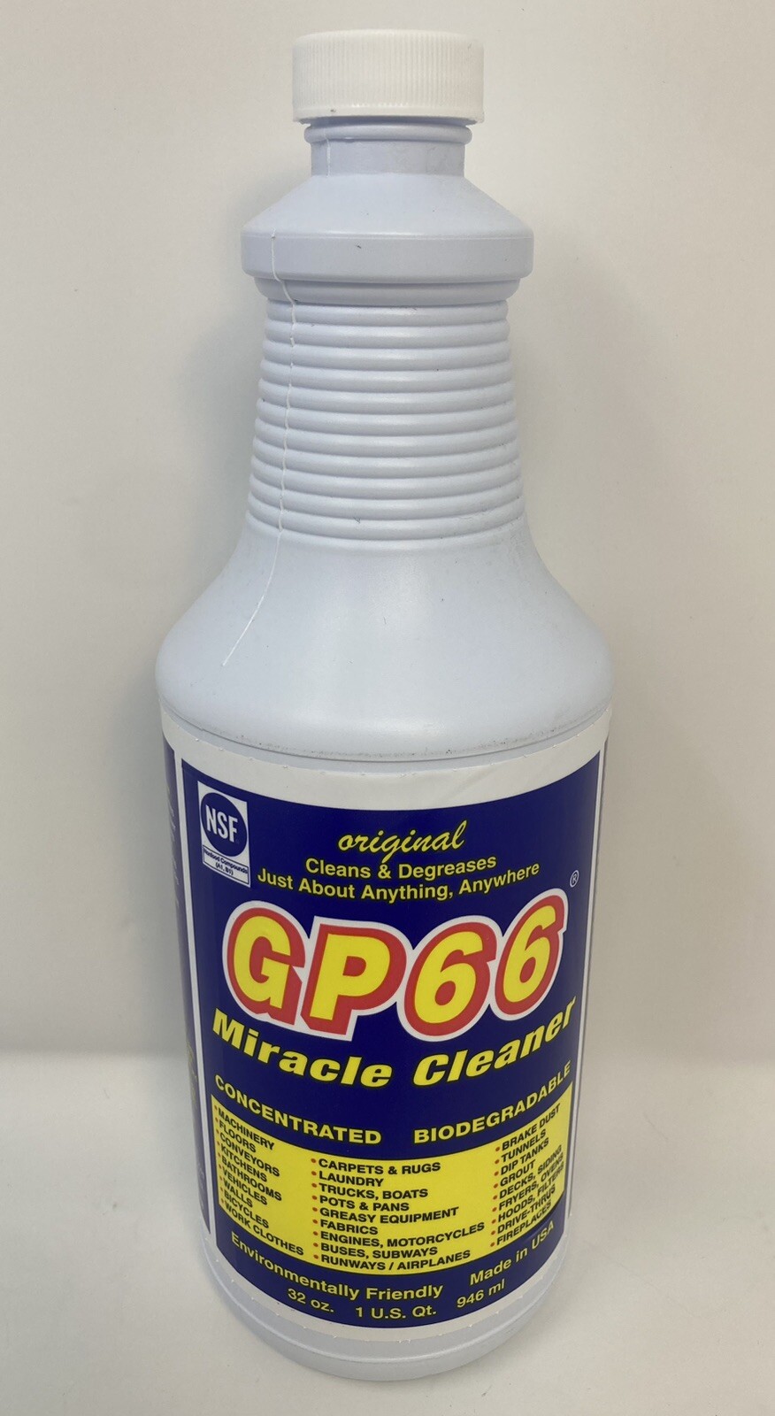 NEW GP66 Concentrated All Purpose Miracle Cleaner 32 oz Bottle Biodegradable