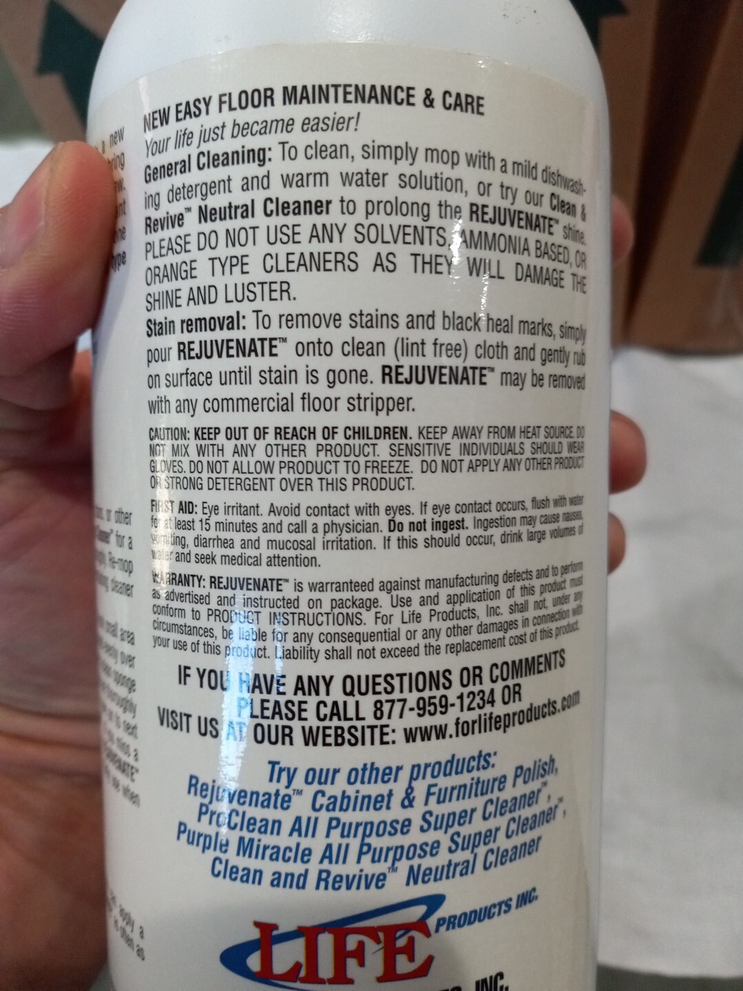 Rejuvenate Floor Finish 96 Oz