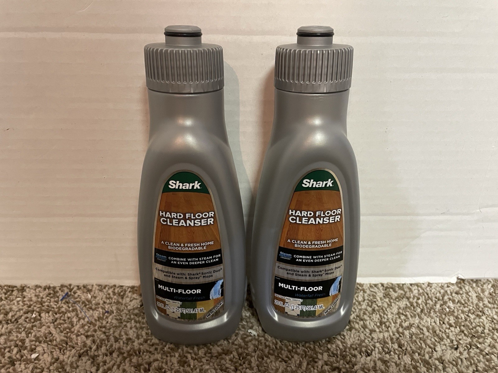 2 Shark Hard Floor Cleanser Multi-Floor 20 oz Each Waterfall Fresh – FREE SHIP!
