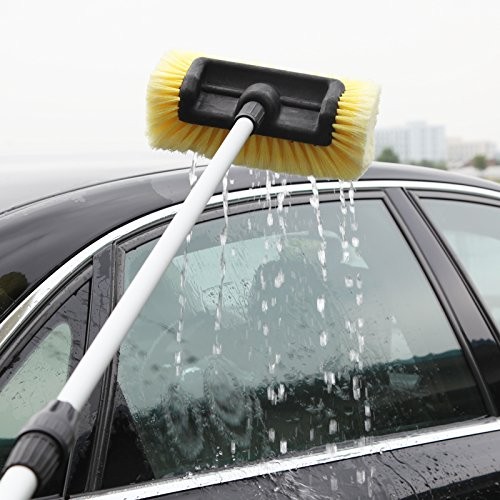 10in Car Wash Brush Head with Soft Bristle, for Cleaning Decks, Trucks, Car, RV