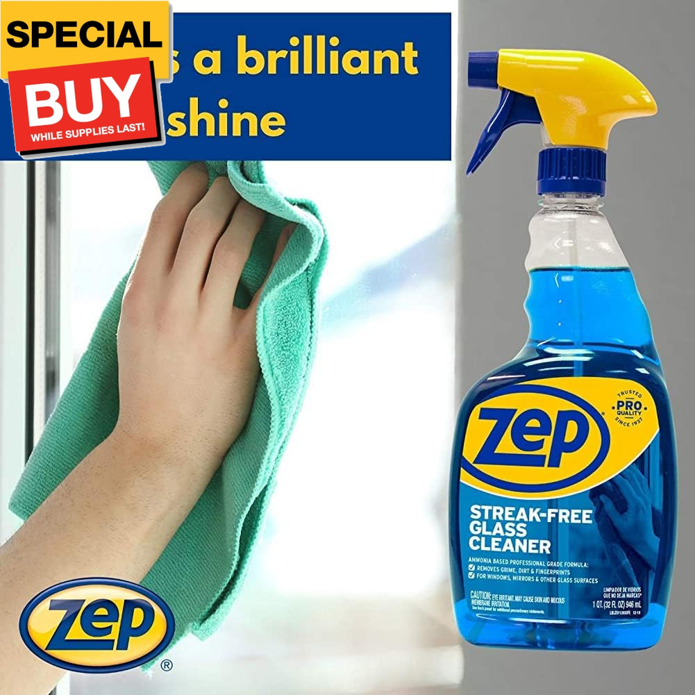Streak-Free Glass Cleaner 32 oz ZU112032 , Blue