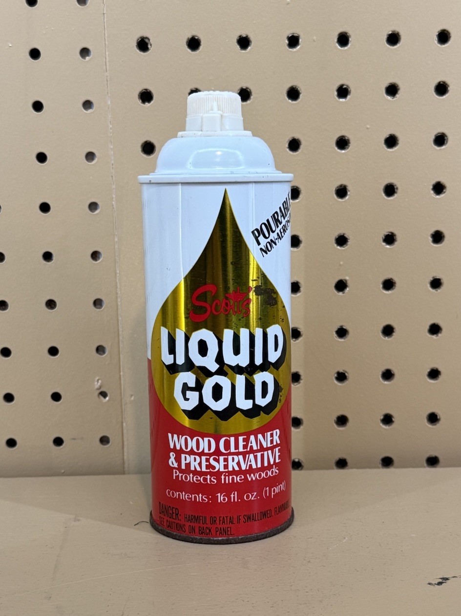 SCOTT’S LIQUID GOLD POURABLE WOOD CLEANER – 16 FL OZ OLD STOCK 1/3 Full Can