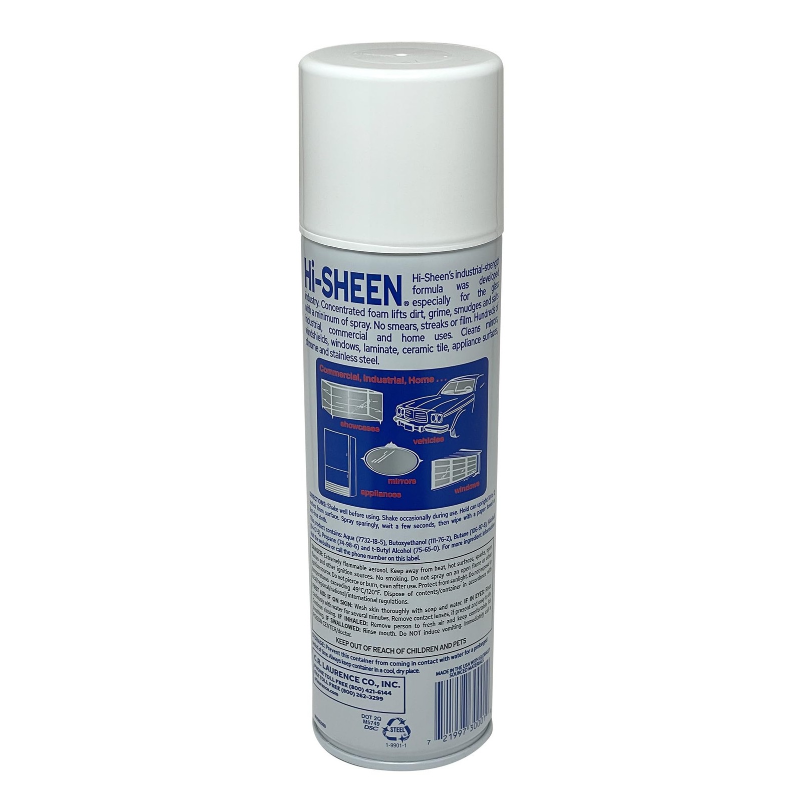 CRL SOMACA Hi-SHEEN Glass Cleaner – 19 oz Can by 1 Count (Pack of 1), color
