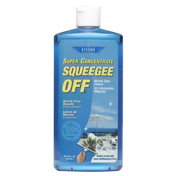 16 oz Squeegee Off Window Cleaning Soap – Streak-Free Glass Cleaner