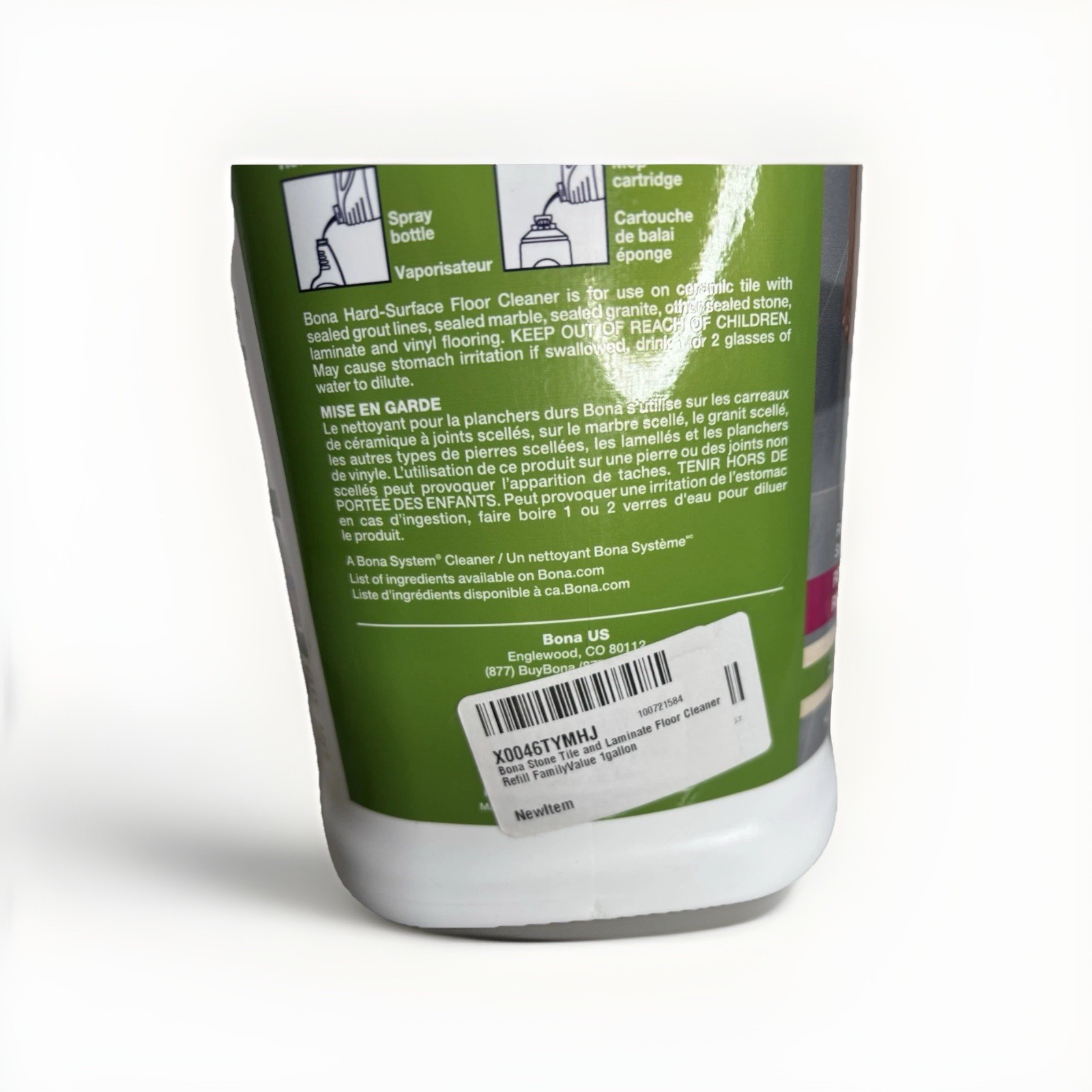 Bona Hardwood Floor Cleaner Refill 160 oz Value Size 1 Gallon BRAND NEW