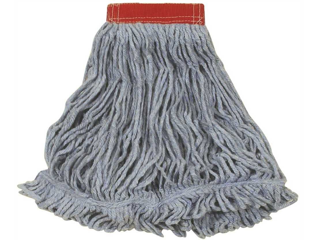 Super Stitch Blend Large Mop Head Wet Mop, 5 in. Headband in Blue