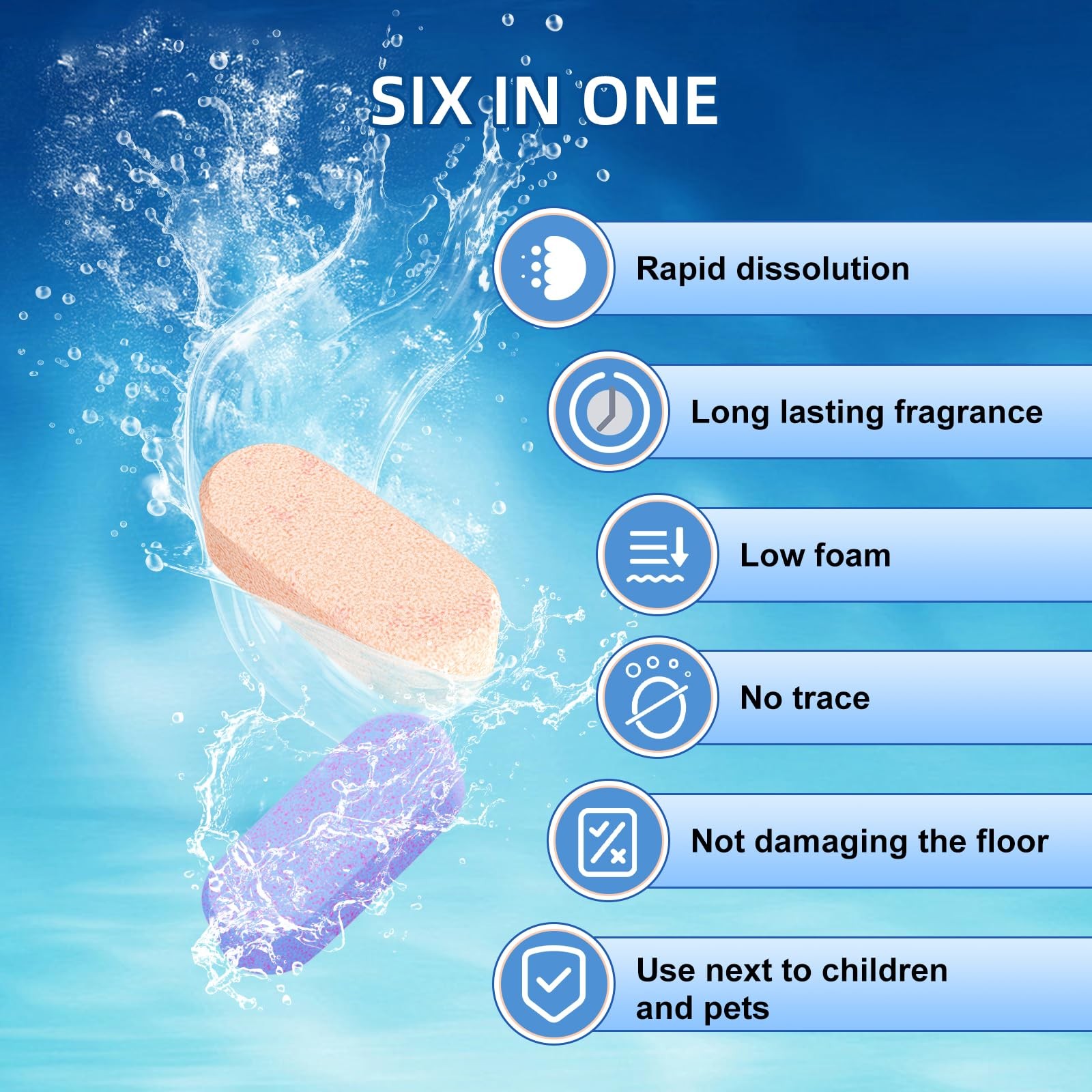 5 Bottles Compatible with Tineco Cleaning Solution 500ml Per Bottle Orange Scent