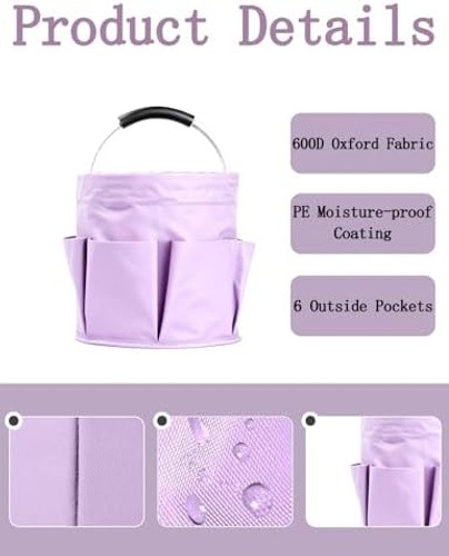 Cleaning Caddy with Handle, Cleaning Products Organiser, Foldable Storage Bas…
