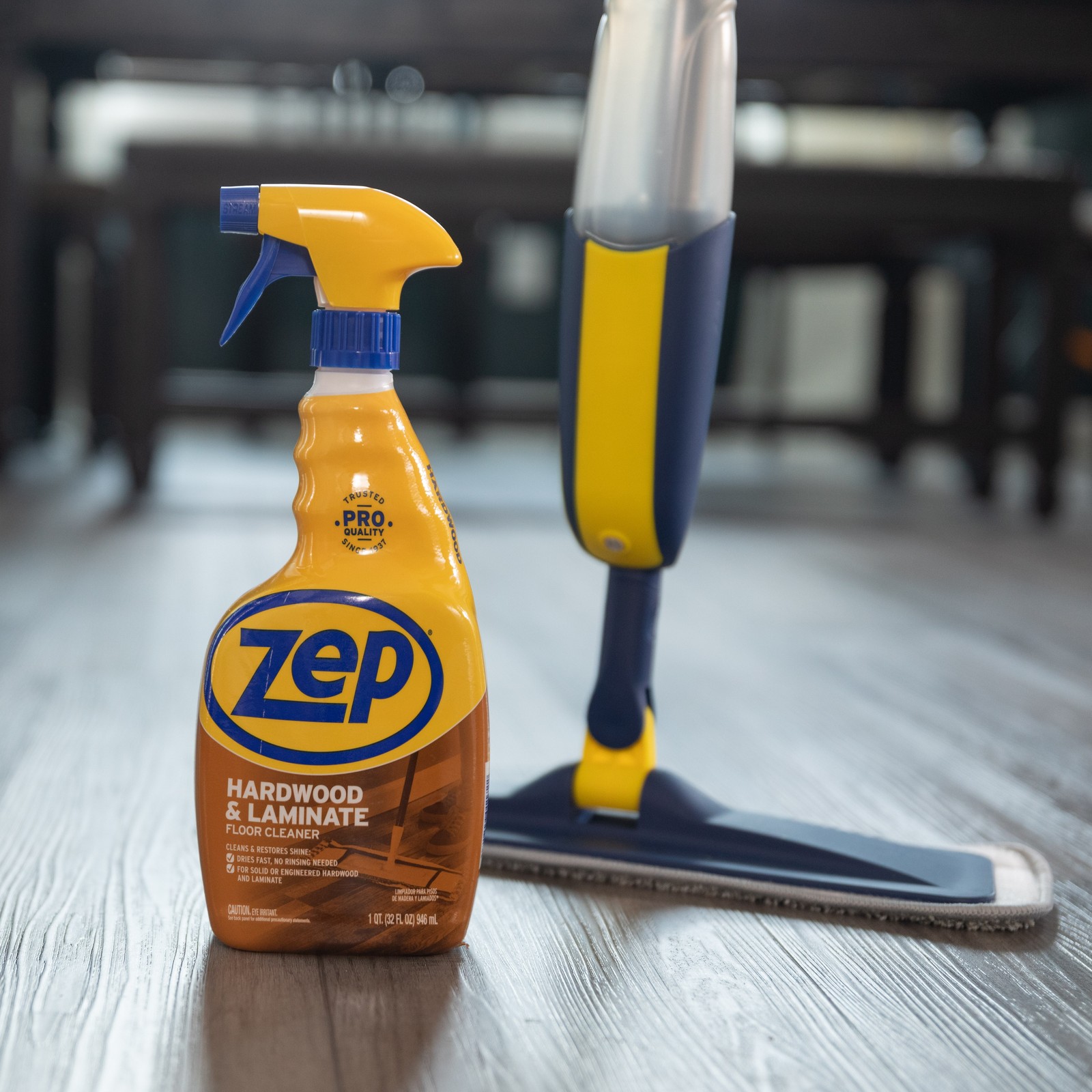 Zep Hardwood and Laminate Floor Cleaner – 32 oz (Case of 12) – ZUHLF32 –