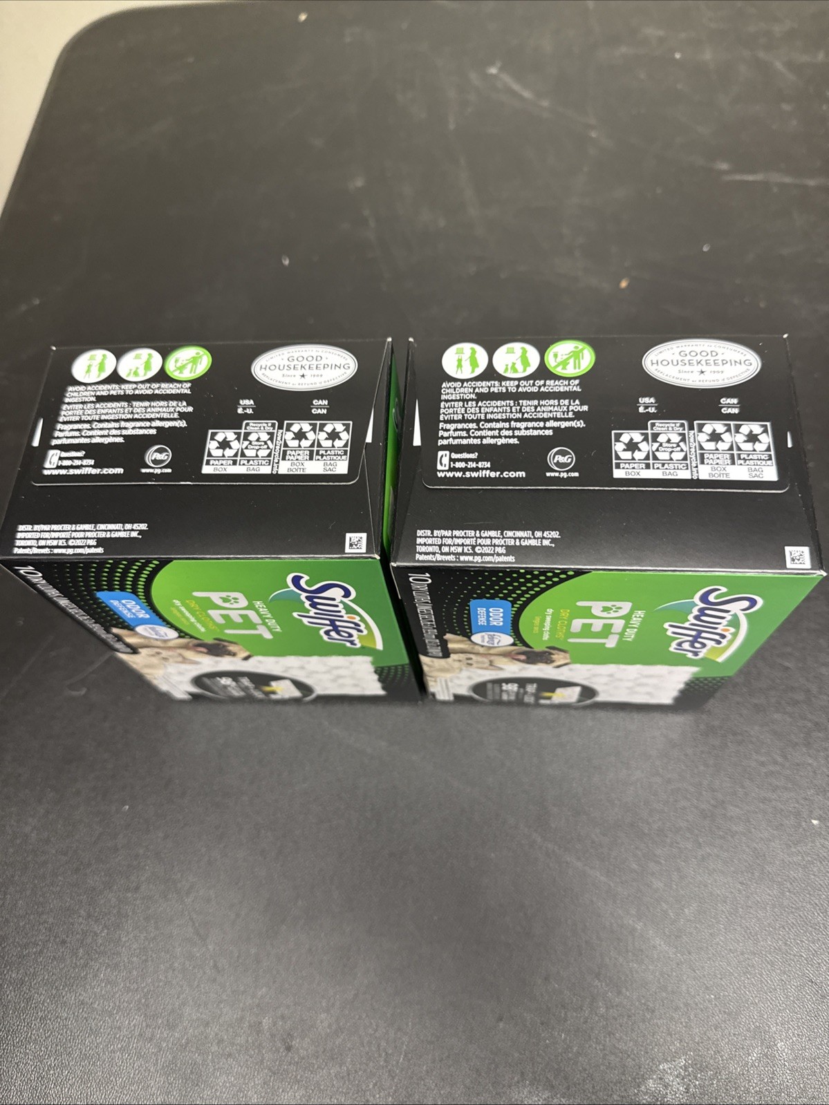 Swiffer Heavy Duty Pet Dry. Cloths 2PK 10 Sheets Each Febreeze Odor Defense