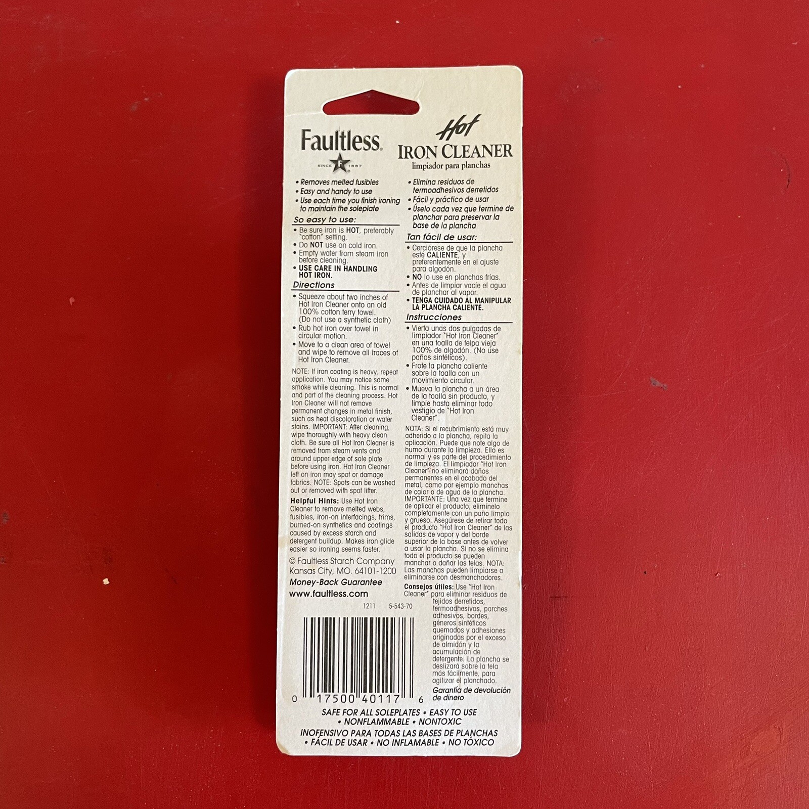 Faultless 1 Oz. Hot Iron Cleaner 40117 Faultless