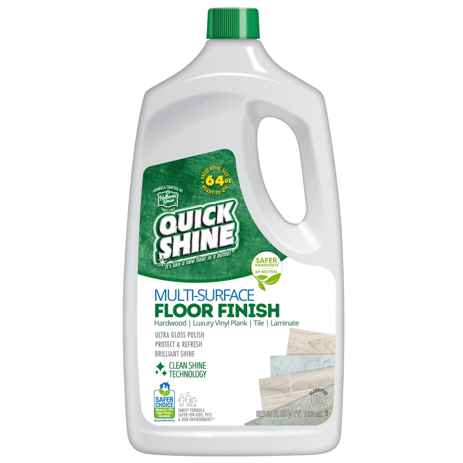 Multi-Surface Floor Finish, Pfas-Free Formula,All Purpose Household Floor Polish