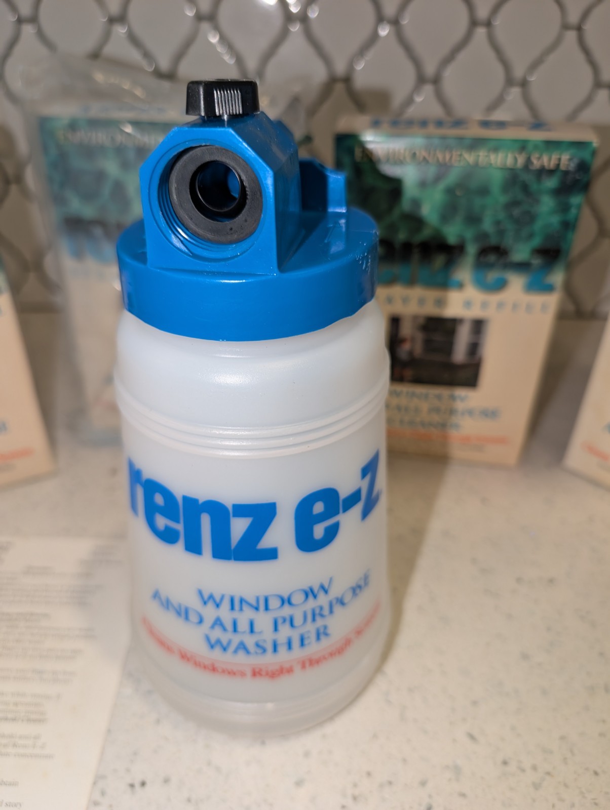 Renz E-Z Professional Window Cleaner Sprayer Kit – (3) 1 lb Refills – Read