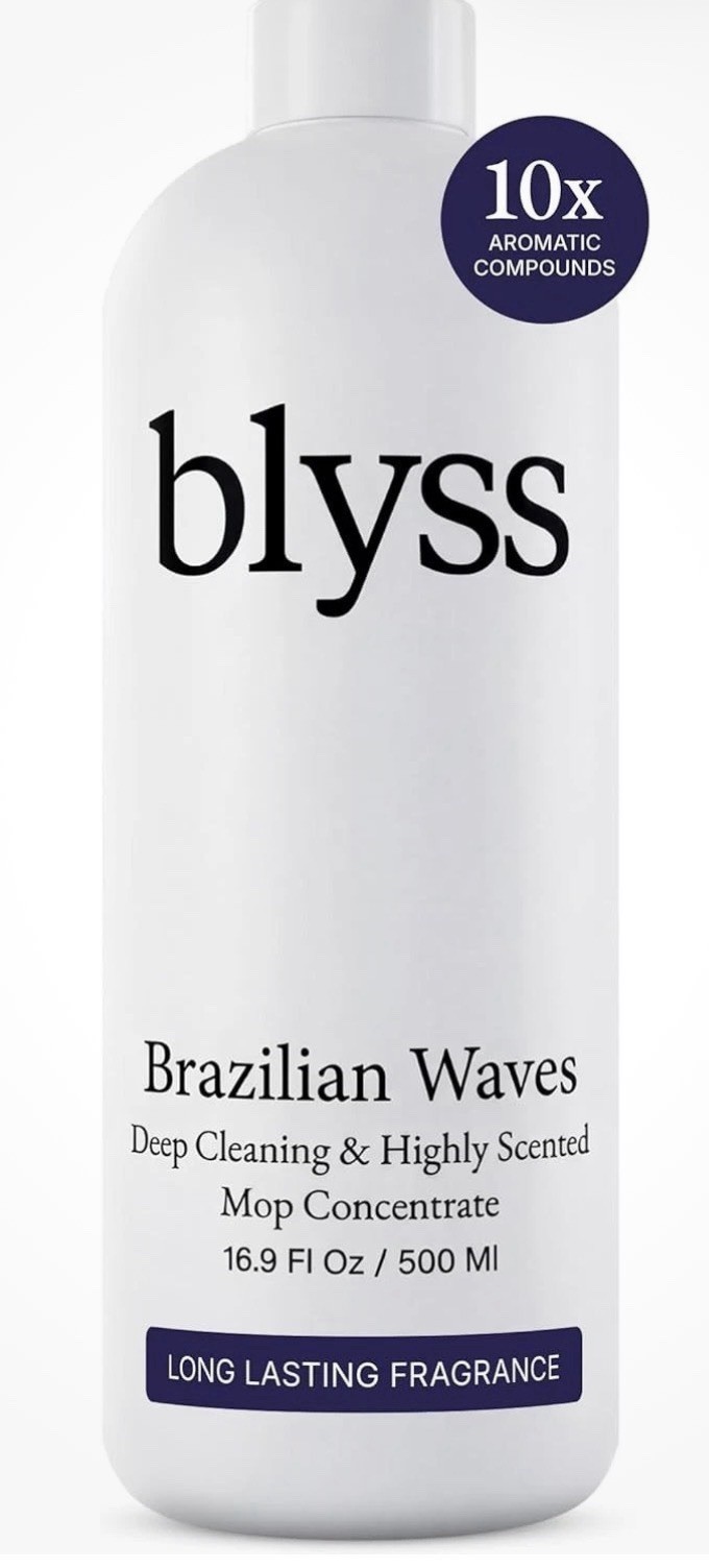 Blyss Brazilian Wave Mop Soap Natural Scent Multi Surface Floor Cleaner