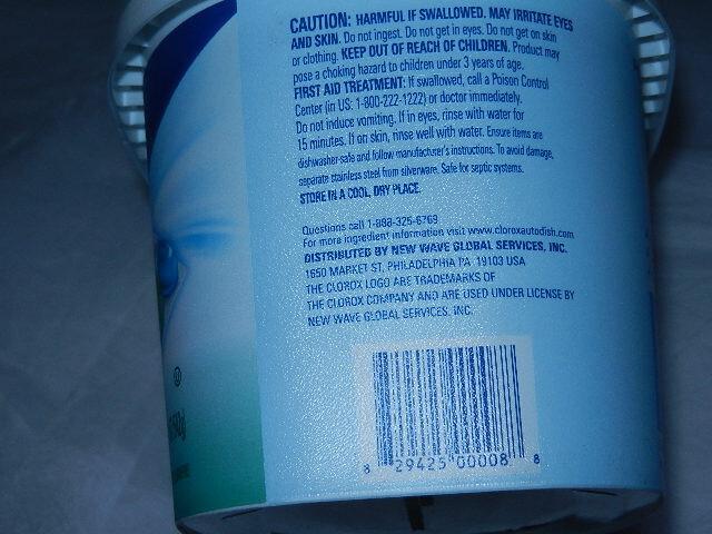 new seal Clorox Triple Action Dishwasher Detergent 43 Pacs scrubs degreases