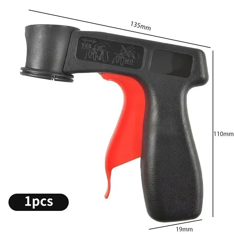 1Pc Portable Plastic Spray Paint Handle Universal Reusable Spray Gun Grip Tool