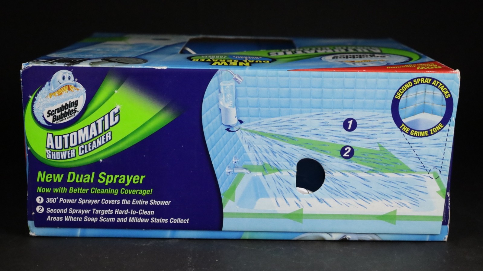 Scrubbing Bubbles Automatic Shower Cleaner Kit Dual Sprayer & Refill Bottles NIB