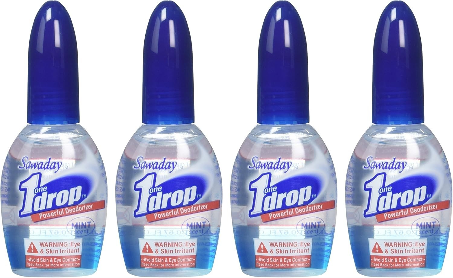 One-Drop Powerful Bathroom Deodorizer – Pack of 4 Bottles for Lasting Freshness
