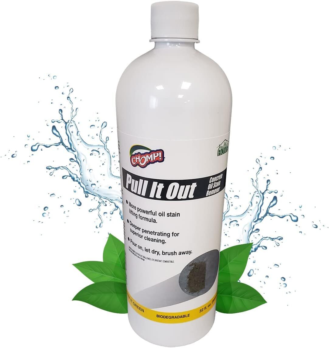 Chomp Pull It Out Oil/Stain Remover for Concrete, Grease, Remover for Garage …