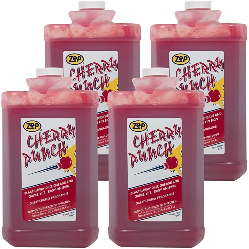 Zep Cherry Punch Industrial Hand Cleaner – 1 Gallon (Case of 4) 89024 – Heavy