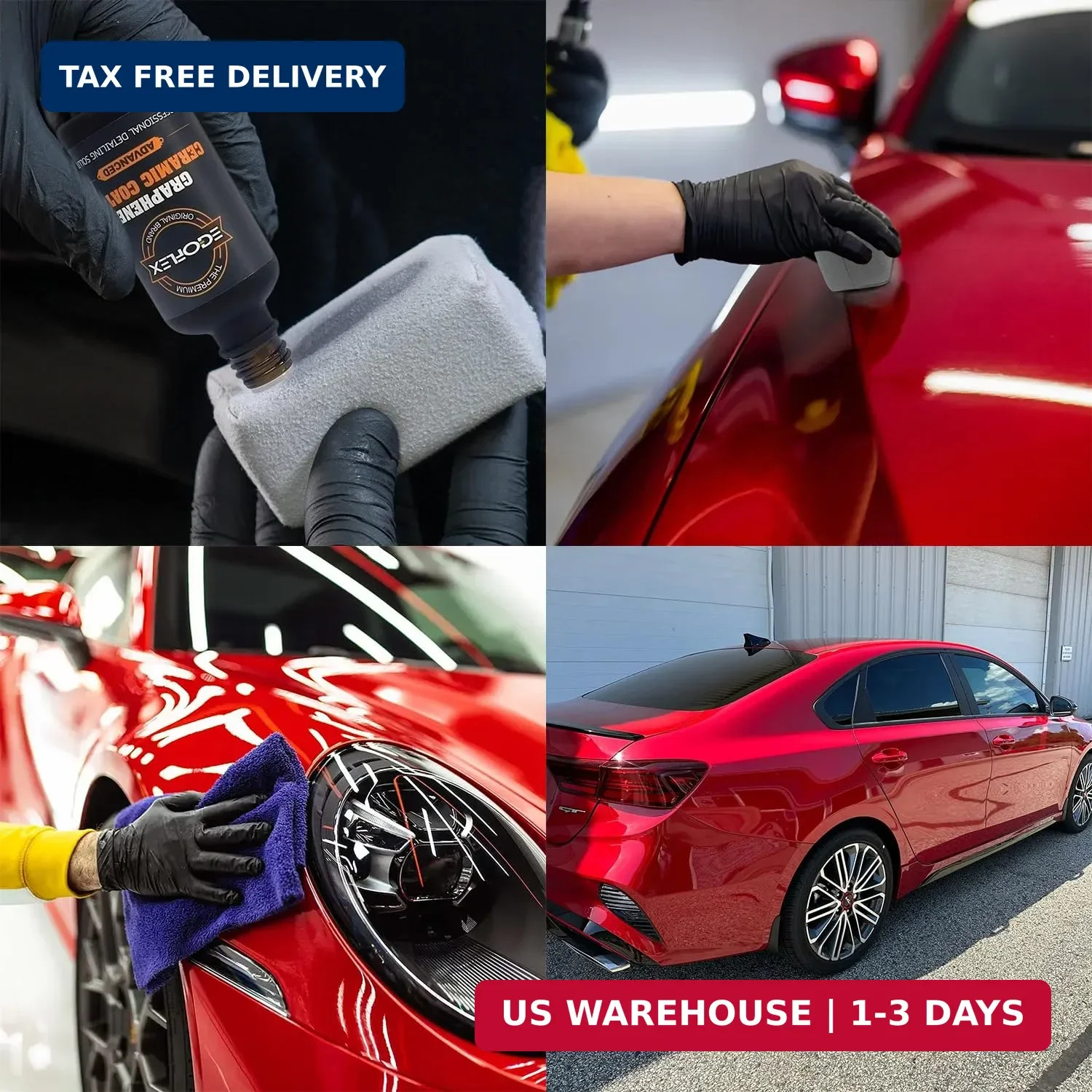 Graphene Ceramic Coating for Cars – 20H Professional Grade Top Coat Detailing Ki