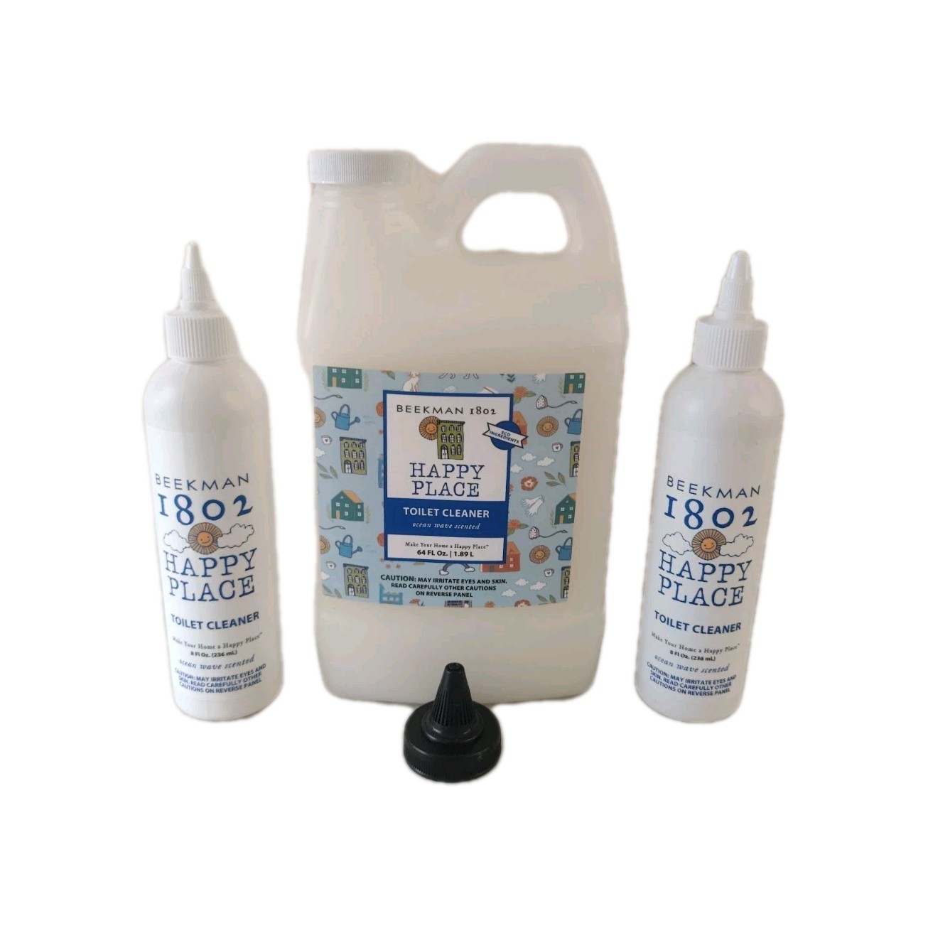 Beekman 1802 Happy Place 64 fl. oz. Toilet Cleaner Set – Ocean Wave Scented