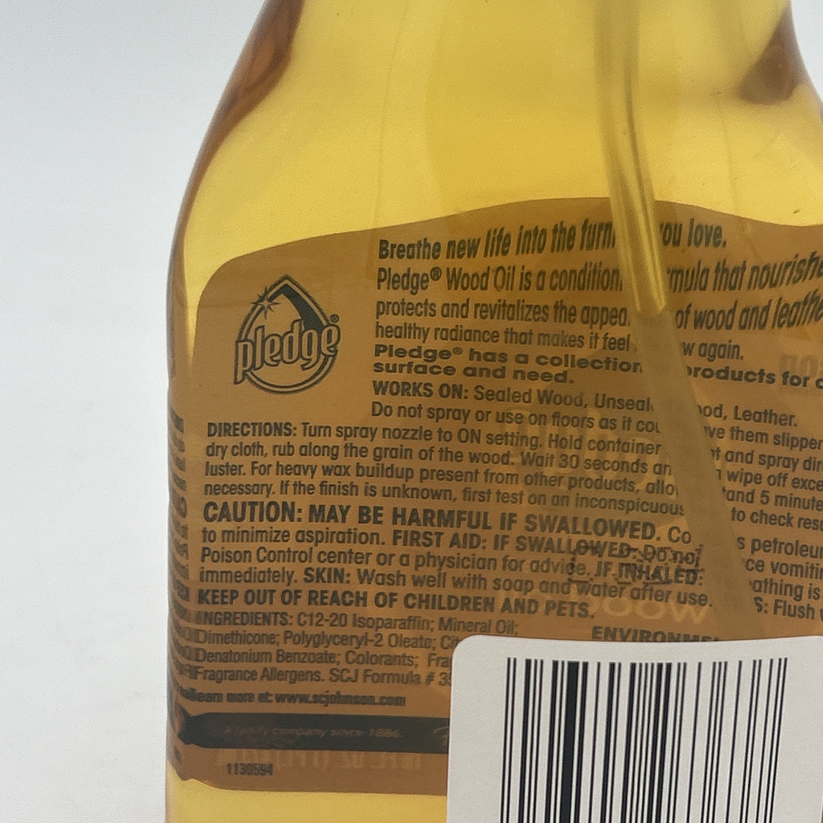 PLEDGE REVIVE IT Restoring Oil Spray 16 Oz. Sealed – Unsealed Wood – Leather FS
