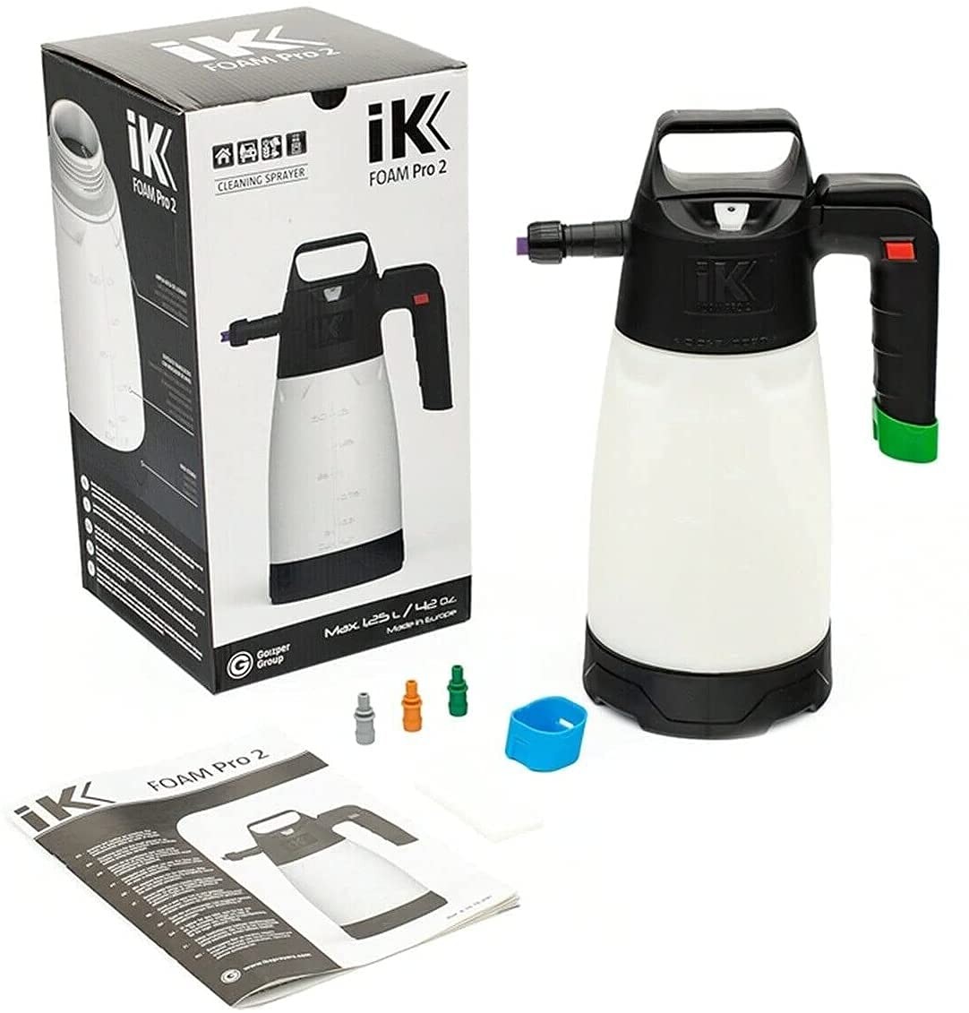 iK Foam PRO 2 Pump Sprayer, Professional Spray Bottle for Automotive Cleaning…