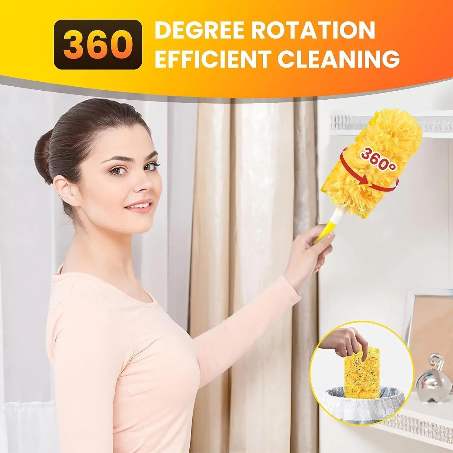 10 Pack Heavy Duty Duster Refills Swiffer Multi-Surface 360° Disposable Dusters