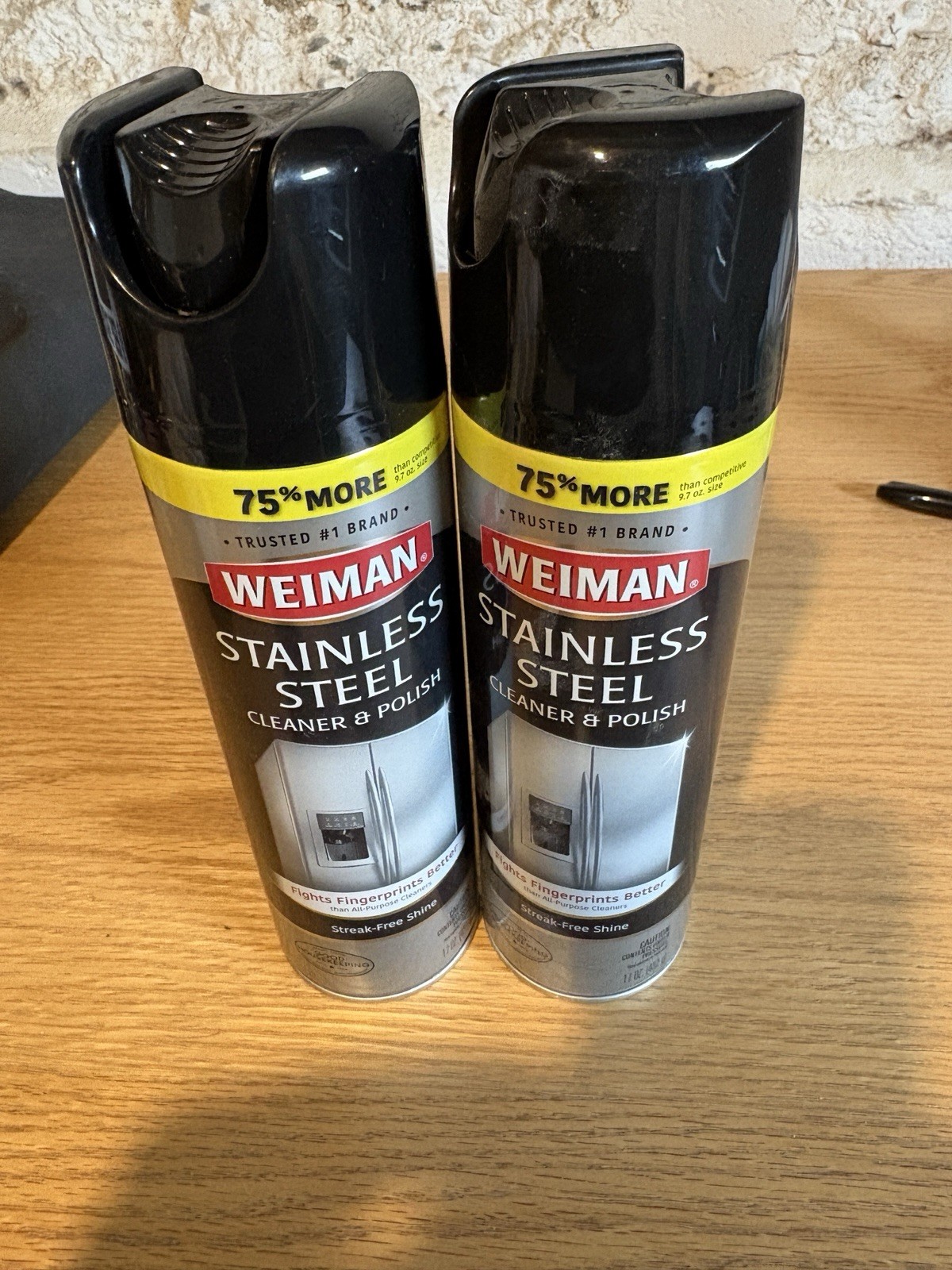 (2-Pack) WEIMAN Stainless Steel Appliances Stoves Ranges Cleaner & Polish 17oz