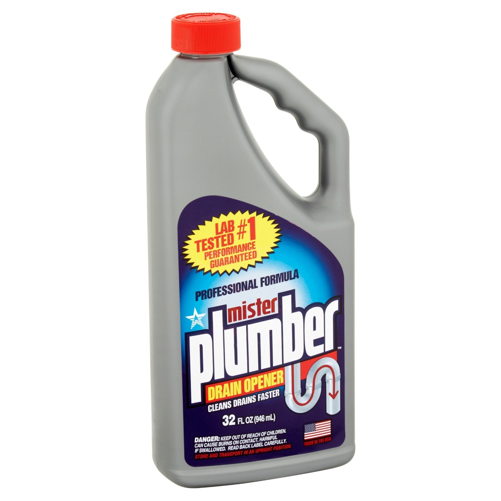 (2 pack) Mister Plumber Professional Formula Drain Opener Liquid 32 fl oz