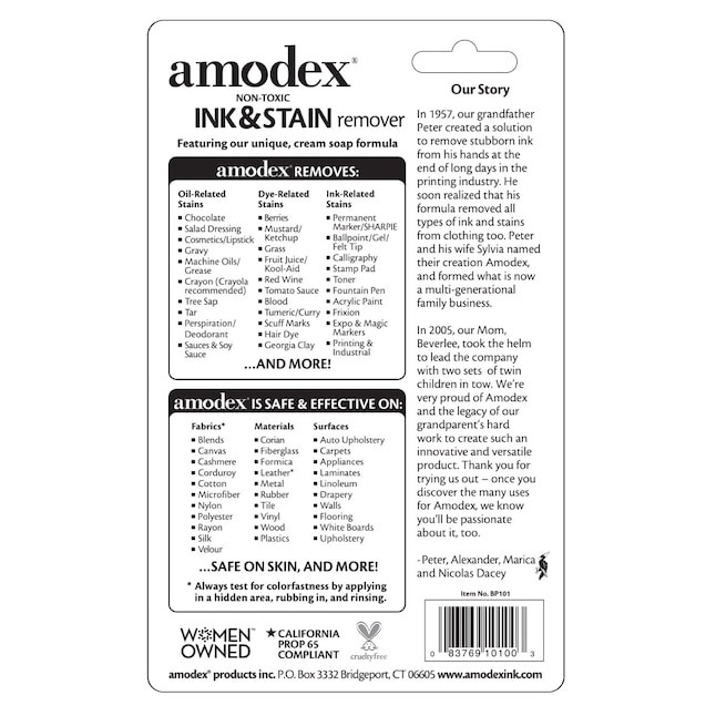 Amodex Fluid ounce(s) Laundry Stain Remover