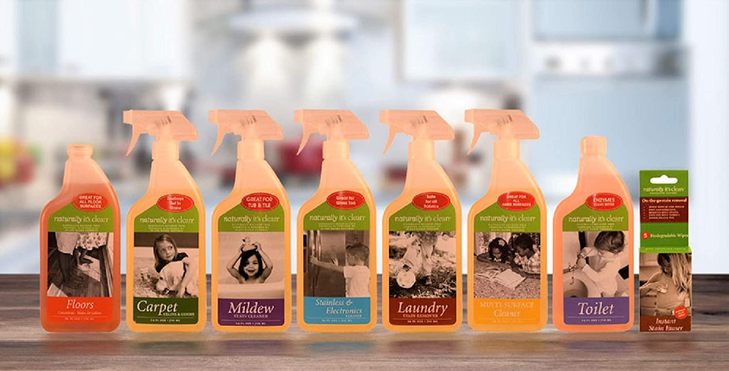 Naturally It’s Clean Mildew Stain Cleaner, Cleans Soap Scum, Mold/Mildew Stain
