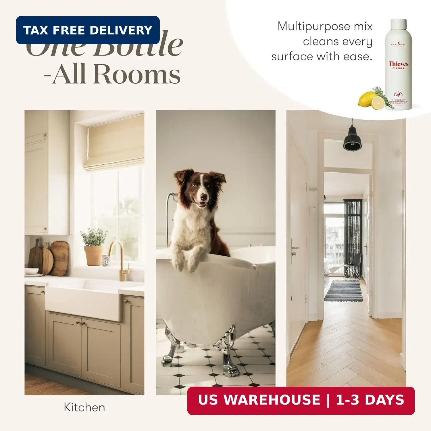 Thieves Household Cleaner | 14.4 oz | Plant-Based Multi-Surface Solution Infused