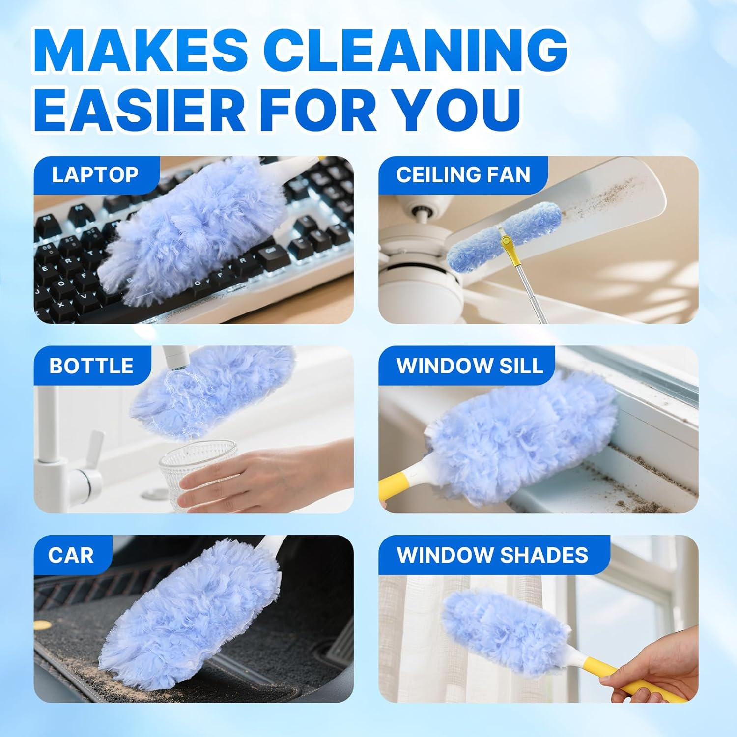 Swiffer Duster Refill Kit, 30 Heavy Duty Disposable Dusters with Handle