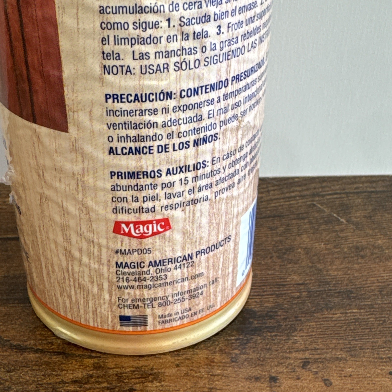 Vintage Original Cabinet Magic Wood Cleaner Polish 17oz Old Stock Restore NEW