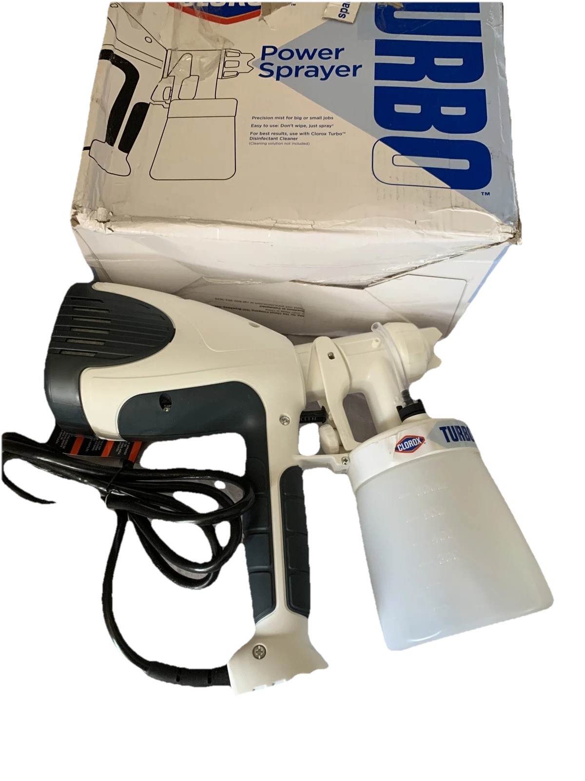 Clorox Turbo Handheld Power Sprayer for Small Businesses, Lightweight.