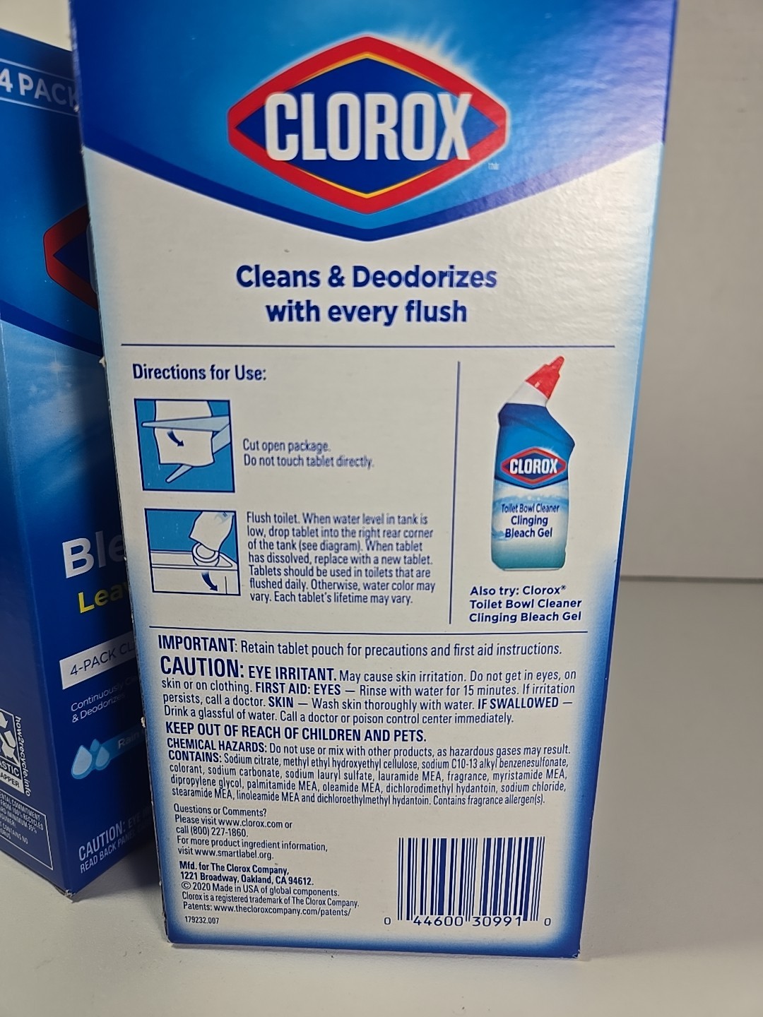 2 – 4 Count Ultra Clean Toilet Tablets Bleach & Blue Rain Clean